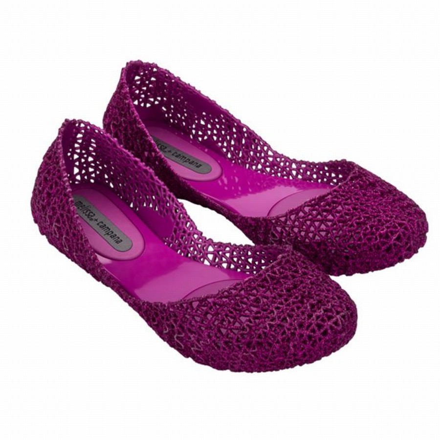Bailarinas Melissa Campana Papel Glitter Mujer - Rosas - Argentina WSU-093547
